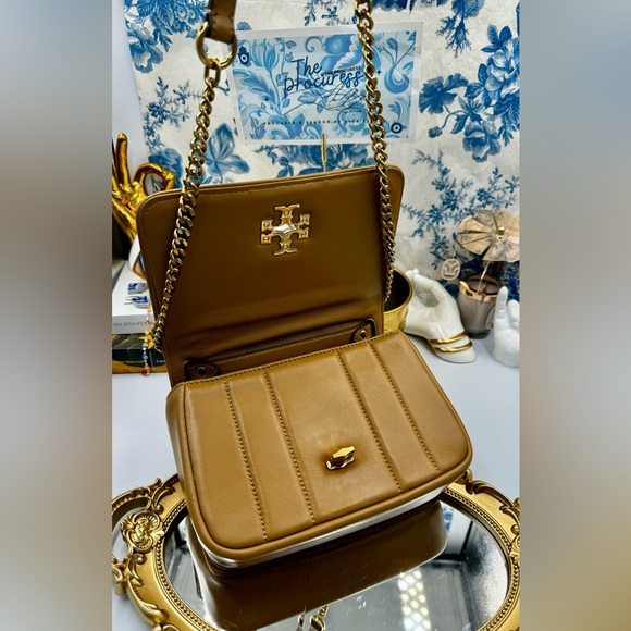 🆕 TORY BURCH 🧿 NWOT Kira Chain Shoulder Bag, Toasted Sesame - AUTHENTICATED - Picture 10 of 16